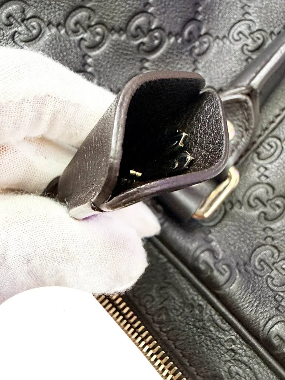 Gucci Briefcase Brown Leather Bag